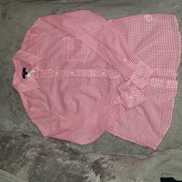 BNWT GAP Pink & White Gingham Button  Down - Picture 2 of 10